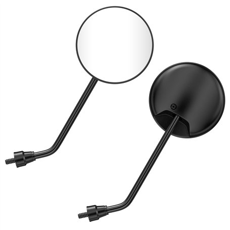 Nicrulp 1 Paire Rond Rétroviseurs Latéraux Moto Embout de Guidon