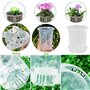 VireEyU Pack de 10 Pots de Culture, Pots en Plastique Épais avec Trous de Drainage et Soucoupe, Parfaits pour les Semis et les P