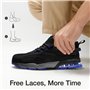 SPIEZ Chaussures de Sécurité Hommes Femmes, Coussin d'air Embout Composite Toe Chaussures de Travail, Légère Antidérapantes Resp