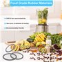 SNAGAROG 8 PCS Joint Blender Rechange Anneau d'Étanchéité en Caoutchouc Couvercle Refermable en Forme de O Tampons de Choc Rempl