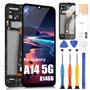 Écran LCD pour Samsung Galaxy A14 5G SM-A146B SM-A146M LCD Écran Digitizer Verre Tactile Assemblée avec Kit d'Outils de Réparati