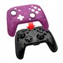 Pdp Gaming Faceoff deluxe+ Filaire Switch Pro Manette - Violet Camo - Licence Officiel By Nintendo - Customizable Buttons And Pa