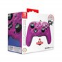Pdp Gaming Faceoff deluxe+ Filaire Switch Pro Manette - Violet Camo - Licence Officiel By Nintendo - Customizable Buttons And Pa