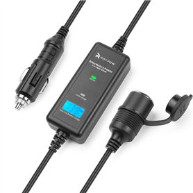RoyPow VM10 Batterie de véhicule tout-en-un 12V 10 A 120W avec protection et rallonge avec allume-cigare.