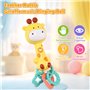 Ballery Jouet Bebe 0-3 6 9 Mois Hochet Bebe, Jeux Eveil Bebe 6 Mois, Girafe Jouets Musicaux Bébé Jouet avec Anneau Dentition pou