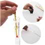 Notimin pese Alcool 3 pcs Alcoomètre 0-100 Vol%+ Éprouvette graduée en Verre+ Brosse (Mode d'emploi en français) pour Mesurer la