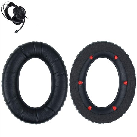 Remplacement de coussinets d'oreille Coussin en mousse Coussinets pièces Coque Compatible avec Kingston HyperX Cloud Revolver S