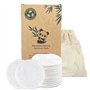Relota Lot De 22 Tampons Démaquillants Lavables Fibre De Bambou