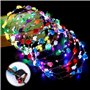 Vegena Couronne de Fleurs LED: 12 pièces Couronnes Fleuries Lumineuses
