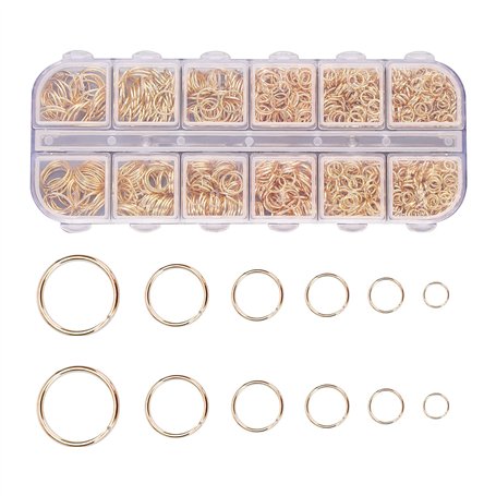 Lot de 1200 anneaux de saut ouverts
