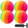 MIC MICSOA Playground Balls Kickballs 8.5" Rainbow Playground Balls pour enfants et adultes