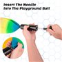MIC MICSOA Playground Balls Kickballs 8.5" Rainbow Playground Balls pour enfants et adultes, balles de football Dodgeball, balle