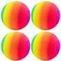 MIC MICSOA Playground Balls Kickballs 8.5" Rainbow Playground Balls pour enfants et adultes, balles de football Dodgeball, balle