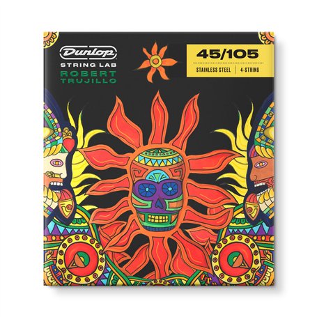 JIM DUNLOP Cordes pour basse 4 cordes Robert Trujillo Signature Stainless Steel 45-105
