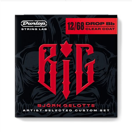 JIM DUNLOP Cordes pour guitare éléctrique Bjorn Gelotte Signature 12-68