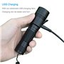 TATTU U1 UV Lampe de Poche 395nm Rechargeable Noir Lumière 5W Ultra-violet LED avec Câble de Charge Micro USB