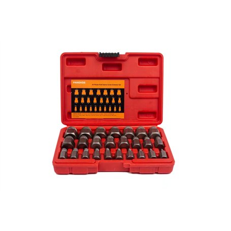 PANOVOS Lot de 25 extracteurs de vis à tête hexagonale multi-cannelures