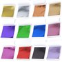 Honatrv 240 Pièces Feuilles de Feuille D'or D'Imitation Multicolore Feuille D'or Imitation Feuille pour la Décoration Artistique