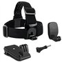 CamKix Ensemble de Fixation pour tête et Sac à Dos Compatible avec GoPro Hero/Osmo Action- 1 Fixation Frontale, 1 Clip pour Chap