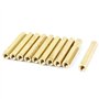 sourcing map M3 x 30mm Femme/Filetage Femelle Laiton Hex Entretoise Standoff 10 pièces
