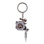 Portable en alliage de zinc en métal mini tatouage machine porte-clés pendentif tatouage dispositif ornement