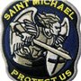 Tactique Saint Michael Protégez-nous Militaire moderne Brodé Fastener à Crochet et Boucle Patch