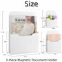 HJYDGJ Lot de 3 porte-documents magnétiques - Porte-documents magnétique - Porte-stylos - Porte-documents A4 - Porte-documents -