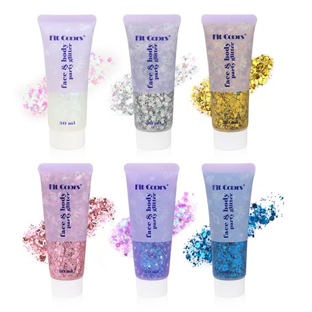 Set de 6 Body Glitter Gel
