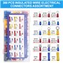 Cosses de câble isolées avec 18 Types 300PCS Cosses Electriques
