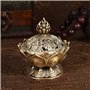 Accueil Chinois Lotus Titulaire Brûleur D'encens Fleur Statue Censer Room Décoration(Bronze)