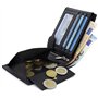 Portefeuille pour Homme Fa.Volmer ® en Cuir véritable au Format Paysage Classique | Noir | Protection RFID | Coffret Cadeau | Mo