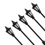 WANGCL Lot de 20 mini lampadaires LED en plastique à l'échelle 1/100 pour bacs à sable, miniatures, jardins, villes