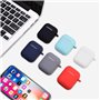 Étui en Silicone Compatible avec Les AirPods 2 1 avec kit de Nettoyage, étui de Protection Compatible avec Apple AirPods 2 avec 
