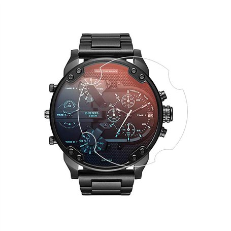 Zshion Lot de 3 films de protection d'écran anti-explosion pour Diesel DZ7395/DZ7396 Anti-rayures Couverture complète d'écran po