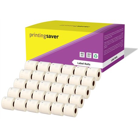30 Compatibles Rouleaux Papier 99015 S0722440 54mm x 70mm Étiquettes pour Dymo LabelWriter 4XL 450 400 330 320 310 Twin Turbo Du