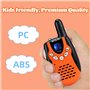Retevis RT602 Talkie Walkie Enfant Rechargeable, Longue Portée Lampe de Poche VOX, avec Li-ION Batterie et Chargeur, Cadeau Anni