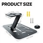 jinminamz Support De Projecteur,Surface De La Table Support Projecteur Mini Multifonctionnel avec Interface à Vis 1/4 Pouces Con