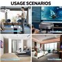 jinminamz Support De Projecteur,Surface De La Table Support Projecteur Mini Multifonctionnel avec Interface à Vis 1/4 Pouces Con