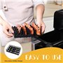 Grille Air Fryer, Moule Air Fryer, Usage GéNéRal Air Fryer Accessoires, Plat Silicone Air Fryer pour Cuire Le Bacon, Les Hot-Dog