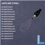 Lichtblau Fouet 2614 avec entraîneur 657379 pour mixeur plongeant 12019198 pour batteur à main Bosch I Fouet de rechange pour en