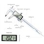 Pied à Coulisse Numérique,ACEMETER Outil de Mesure de Pied à Coulisse Micromètre électronique de 6 pouces, écran LCD en Acier In