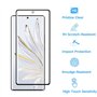 Tzstz 3+3 Pièces Verre Trempé pour Honor 70 5G Protection Écran ，3D Couverture Complète Film de Protection，Sans Bulles, Anti-Ray