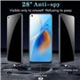 Vuciya Lot de 3 Protection Écran Anti-Espion pour Oppo A74 4G / Oppo A94 5G Verre Trempé 9H Dureté Vitre Film Résistant aux Rayu