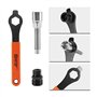 NOUJEN Kit d'outils de réparation de vélo,dissolvant de pédalier de vélo, Outil pour enlever la Cassette de vélo, démontage du p