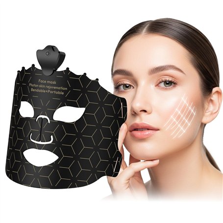 Rkdely Masque LED Visage 7 Couleurs