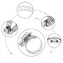 Collier de Serrage Inox 60 Pièces 8-38mm - Collier de Serrage Métallique - Collier Durite - Collier de Serrage Tuyau