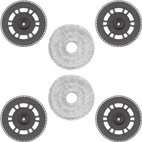 HIYOUNG Lingettes avec support de rechange pour Dreame L10s Pro Ultra Heat/L40 Ultra AE/L10s Ultra Gen2/X30 Ultra/X40 Ultra/L20