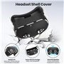 YipuVR Kit de Protection en Silicone pour Meta Quest 3S - Accessoires VR avec Coque et Housse pour Console et Poignée