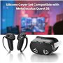 YipuVR Kit de Protection en Silicone pour Meta Quest 3S - Accessoires VR avec Coque et Housse pour Console et Poignée