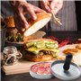Wixovo Presse à Burger 12cm, Presse a Steak Haché, Moule Steak Haché, Presse à Hamburger en Acier Inoxydable pour Cuisine et BBQ